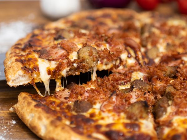 BBQ Meatball Pizza loaded with meat in Eastbourne